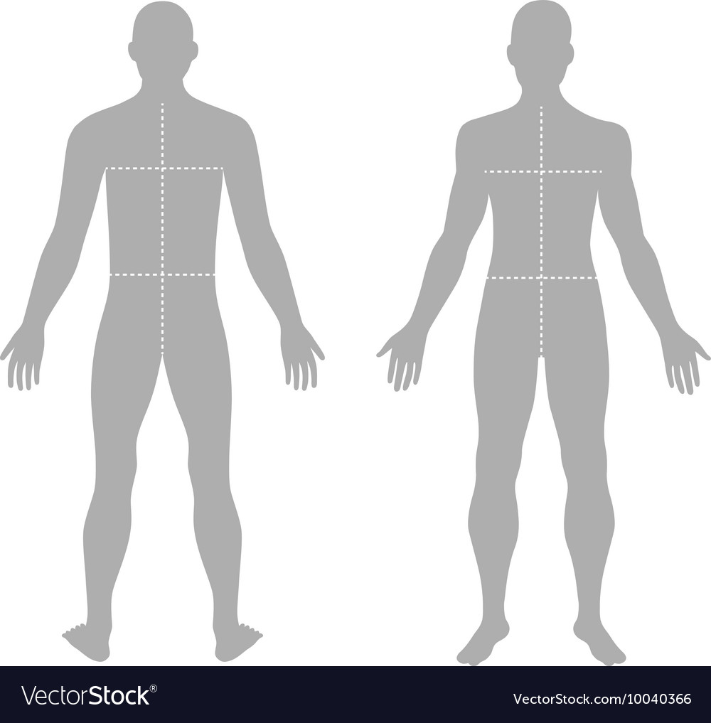 Fashion Mans Solid Template Figure Royalty Free Vector Image