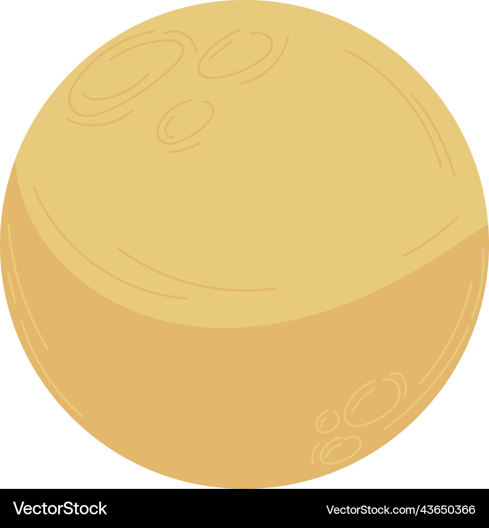 Full moon icon flat Royalty Free Vector Image - VectorStock