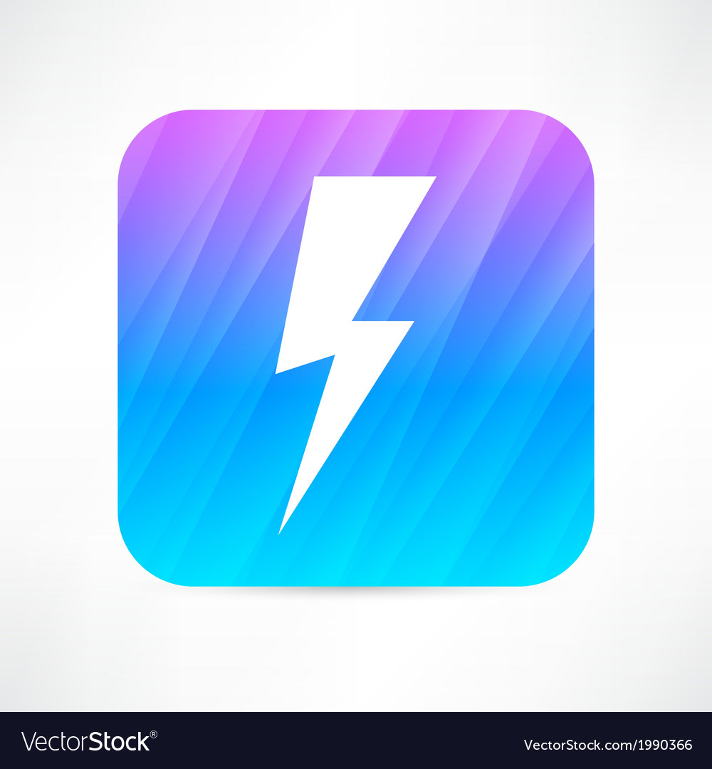 Lightning icon Royalty Free Vector Image - VectorStock