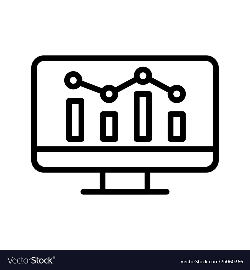 Online graph Royalty Free Vector Image - VectorStock