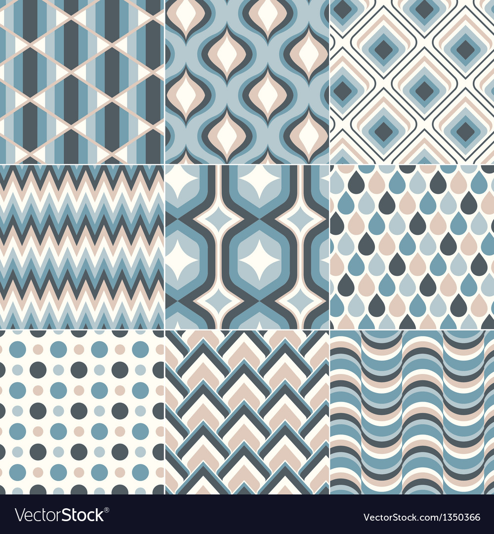 Retro Seamless Pattern Royalty Free Vector Image