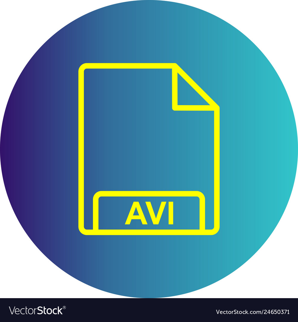 Avi icon Royalty Free Vector Image - VectorStock