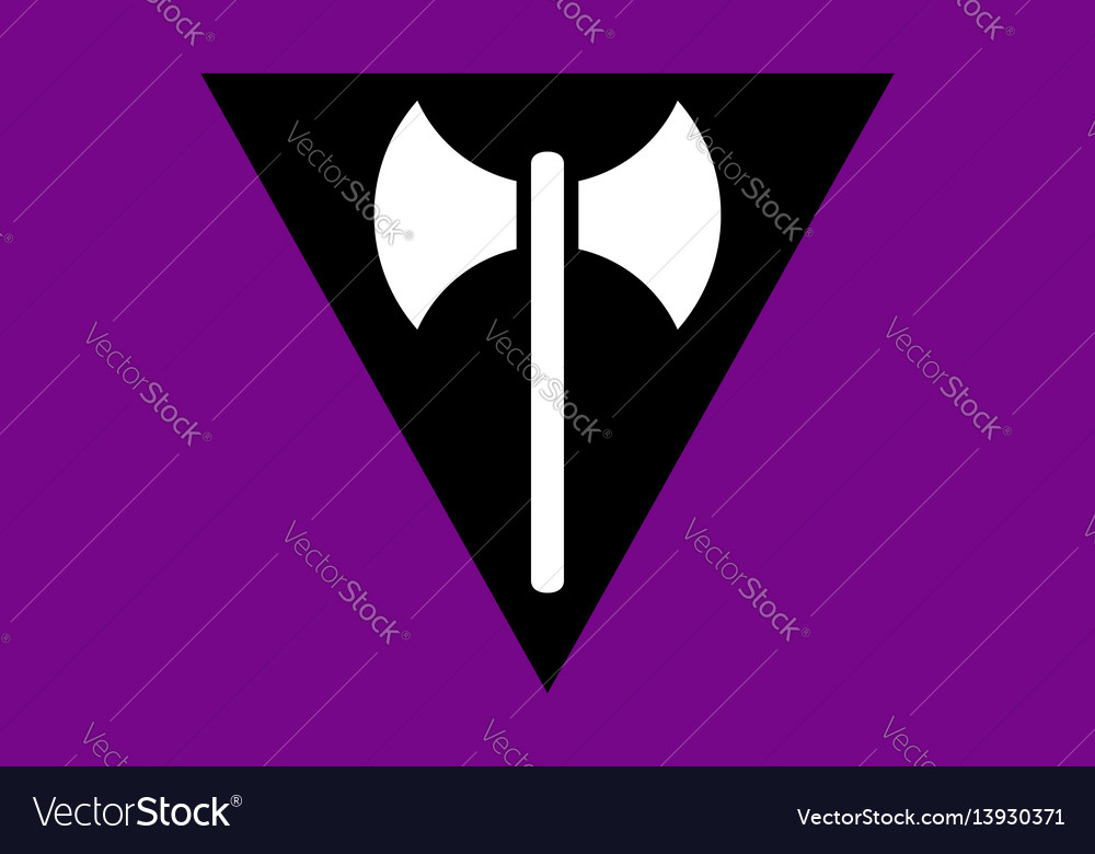 Lesbian Labrys Pride Flag Royalty Free Vector Image