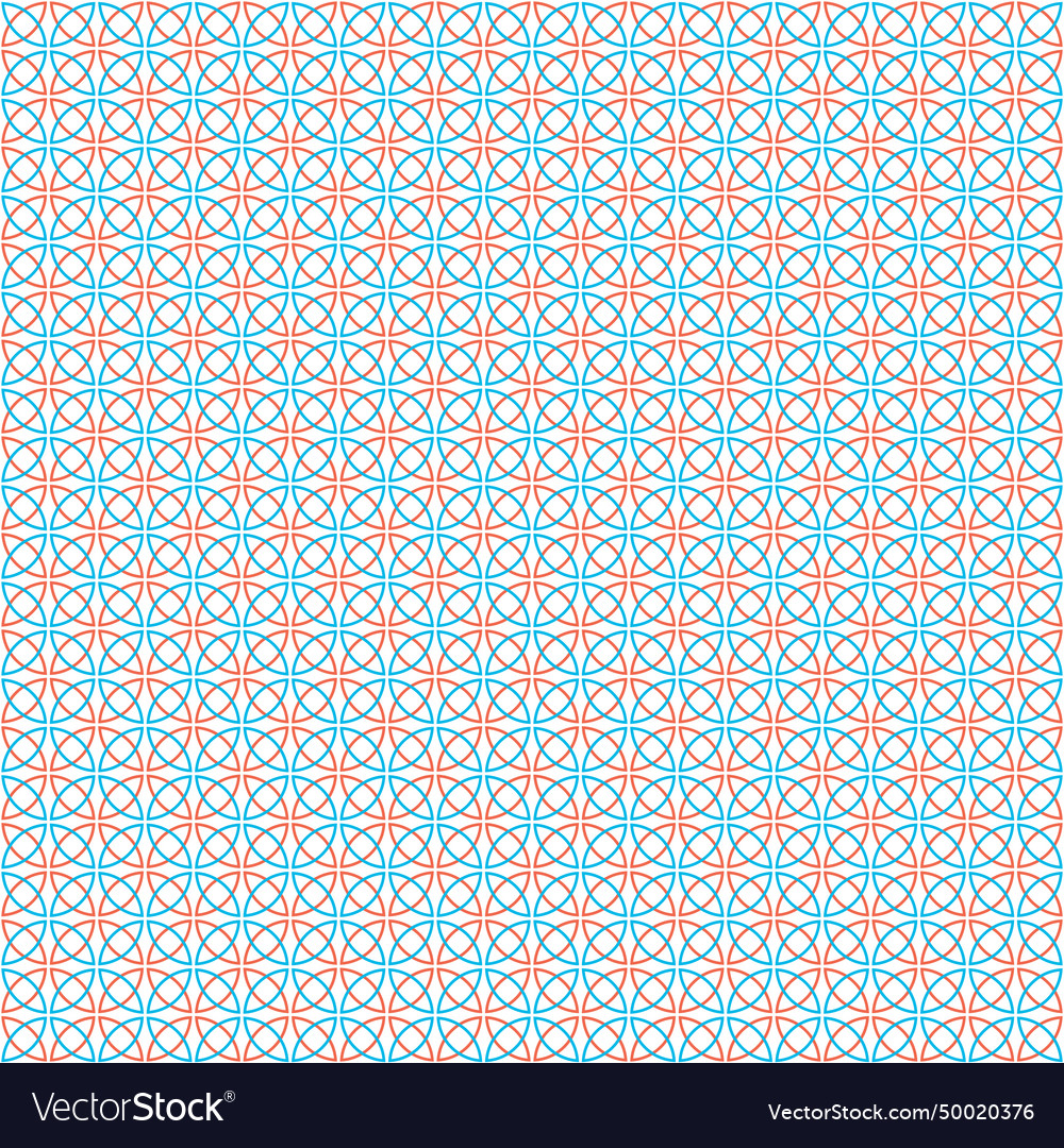 Abstract geometric pattern round circle seamless Vector Image