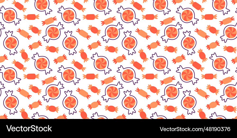 Halloween seamless pattern seamless pattern Vector Image