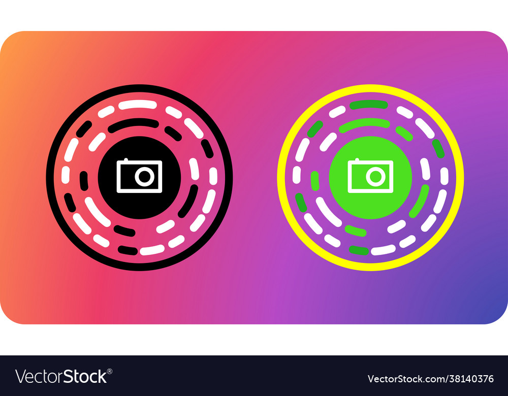 New style qr code - round qr code circle Vector Image