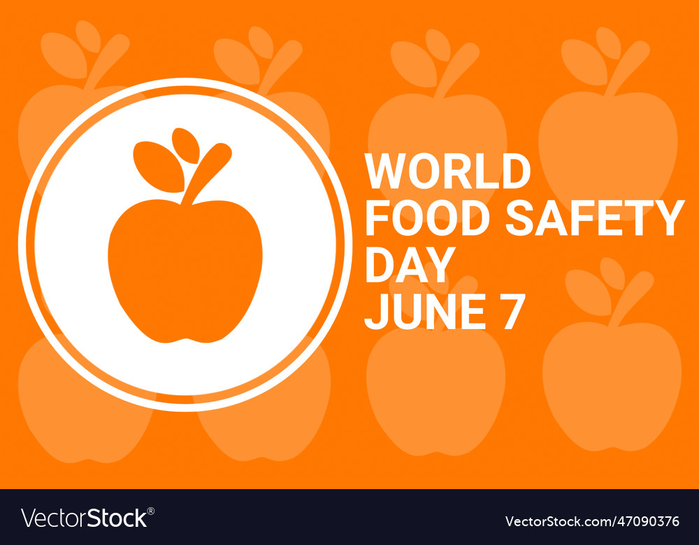 World food safety day Royalty Free Vector Image