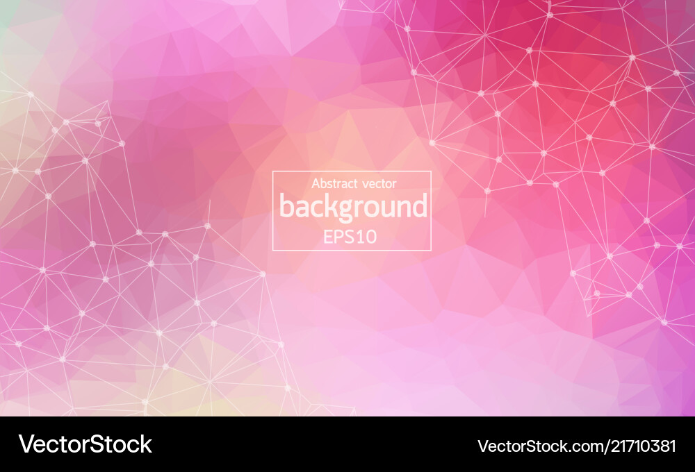 Geometric polygonal background molecule Royalty Free Vector