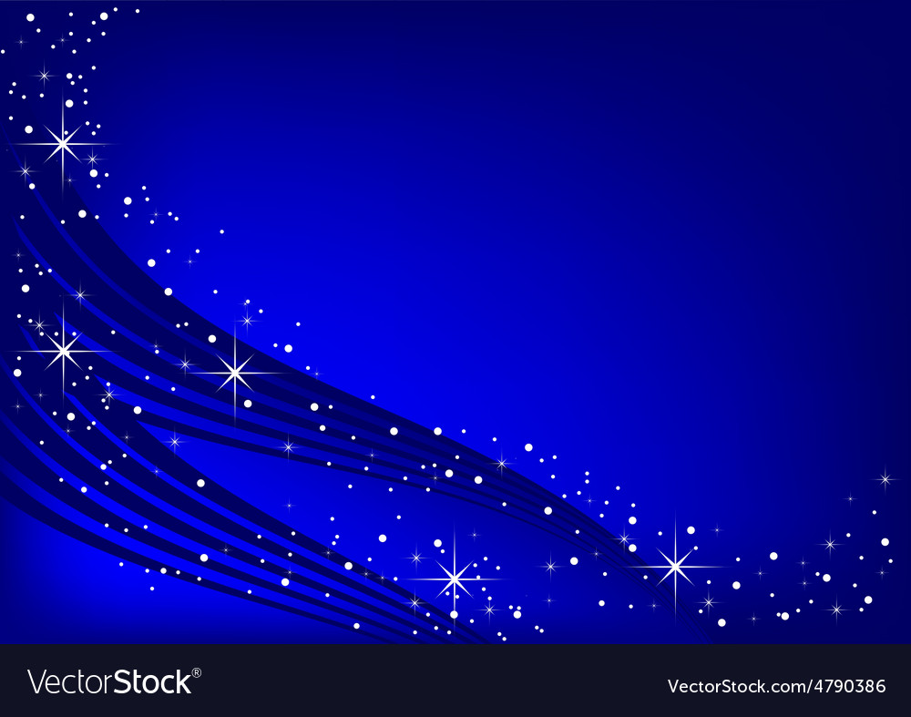 Blue Background With Stars Royalty Free Vector Image