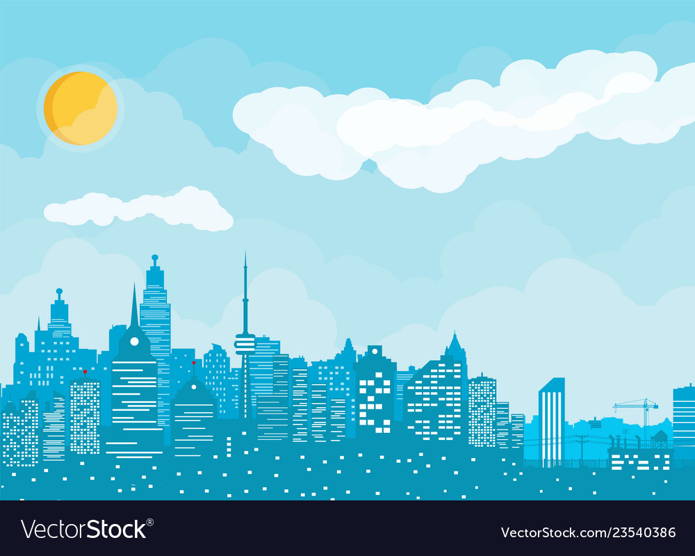 City skyline silhouette Royalty Free Vector Image