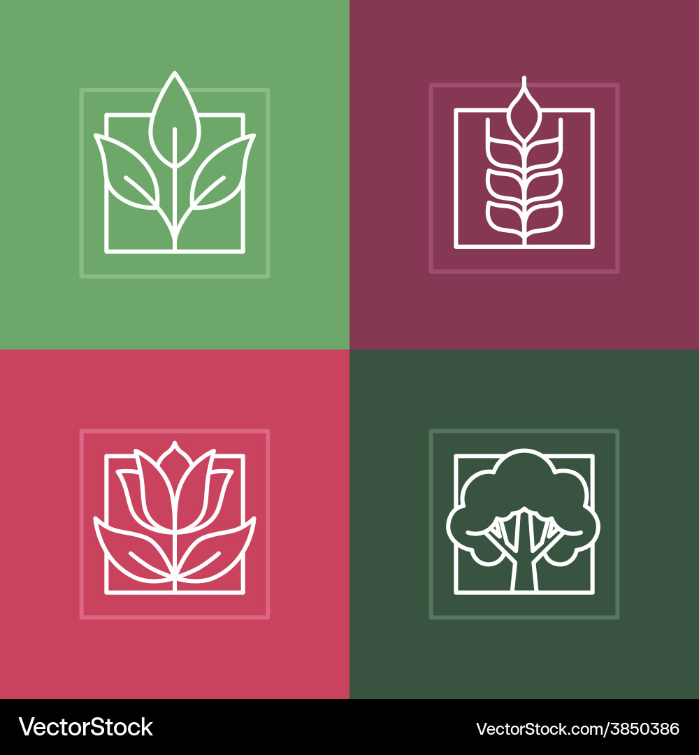 Line logos Royalty Free Vector Image - VectorStock
