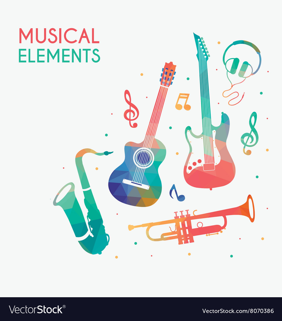 Musical elements Royalty Free Vector Image - VectorStock