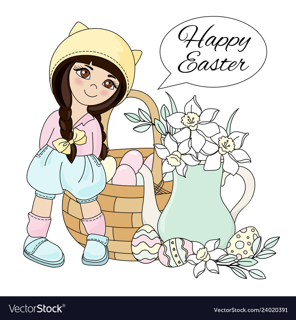 Easter holiday great religious party set Vector Image