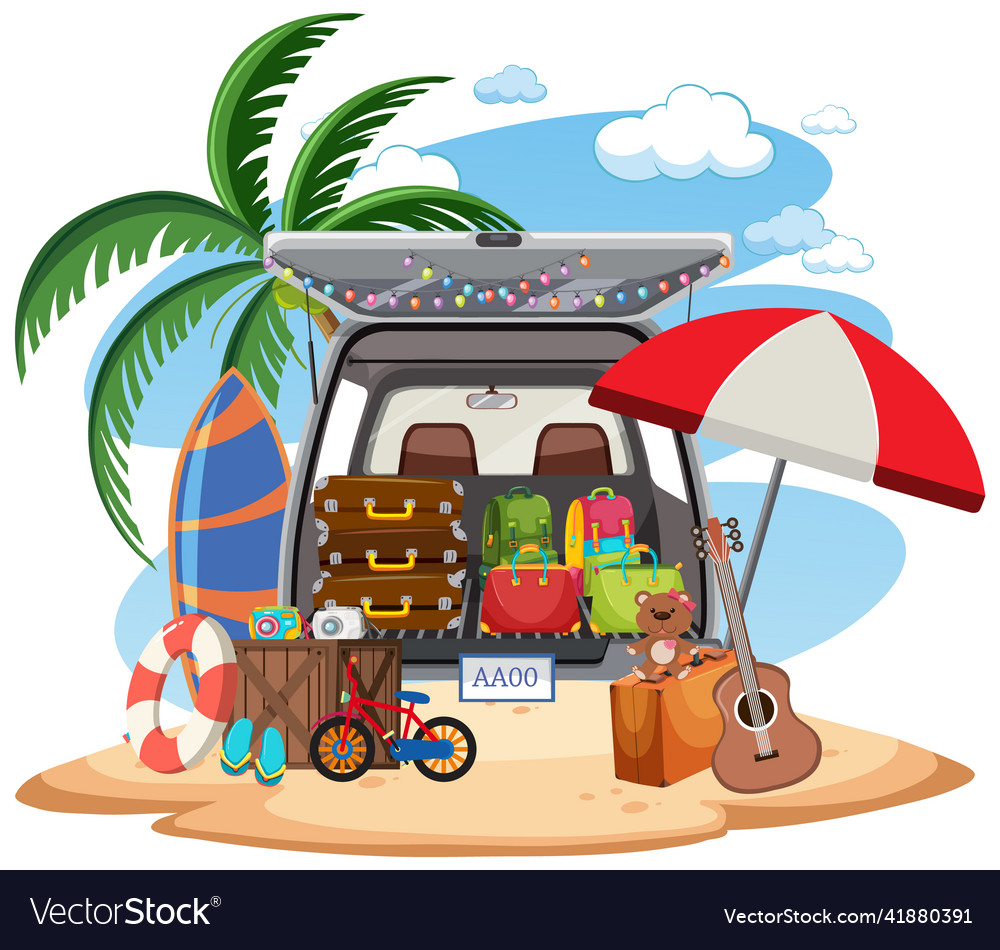 Flea market concept with car boot sale Royalty Free Vector Flea market concept with car boot sale Royalty Free Vector