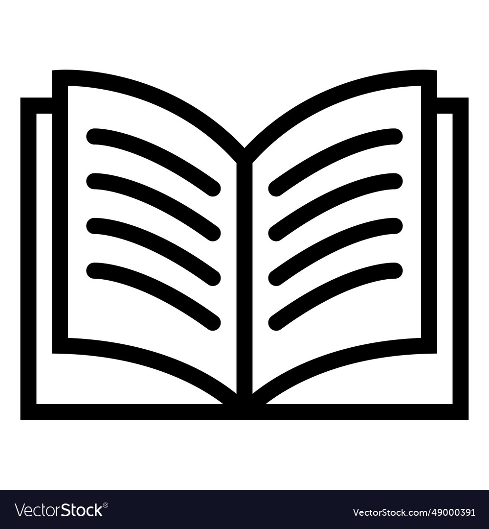 Simple textbook icon Royalty Free Vector Image