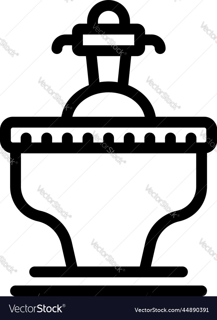Wc toilet icon outline gender room Royalty Free Vector Image