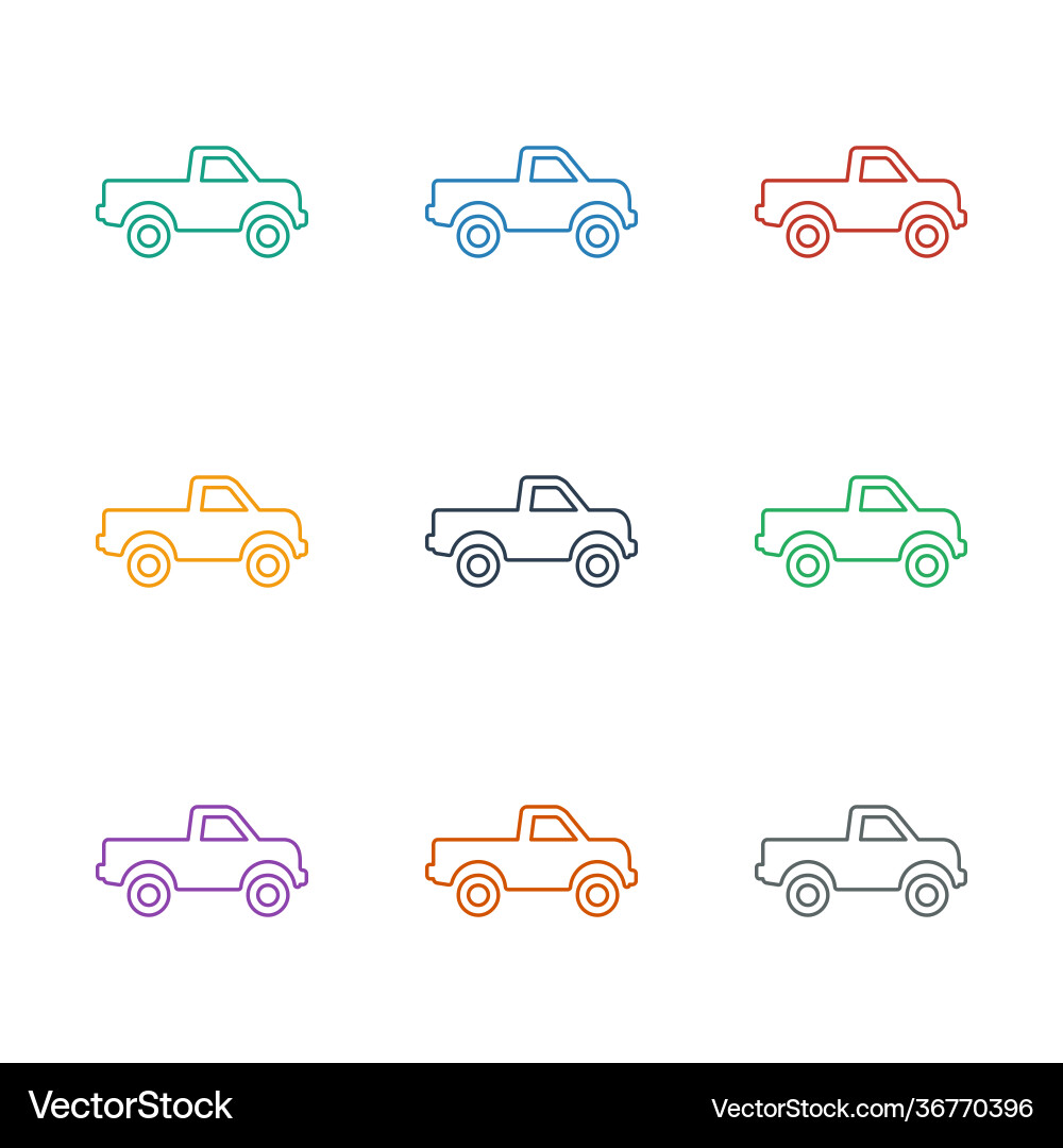 Car icon white background Royalty Free Vector Image