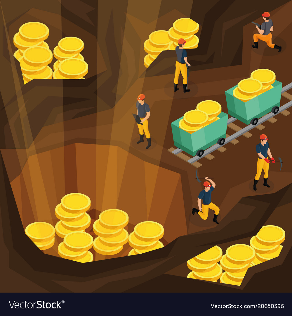 Free Vector  Isometric mining game level template