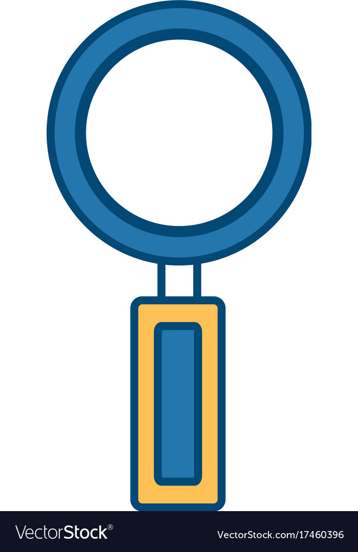 Magnifying glass symbol Royalty Free Vector Image