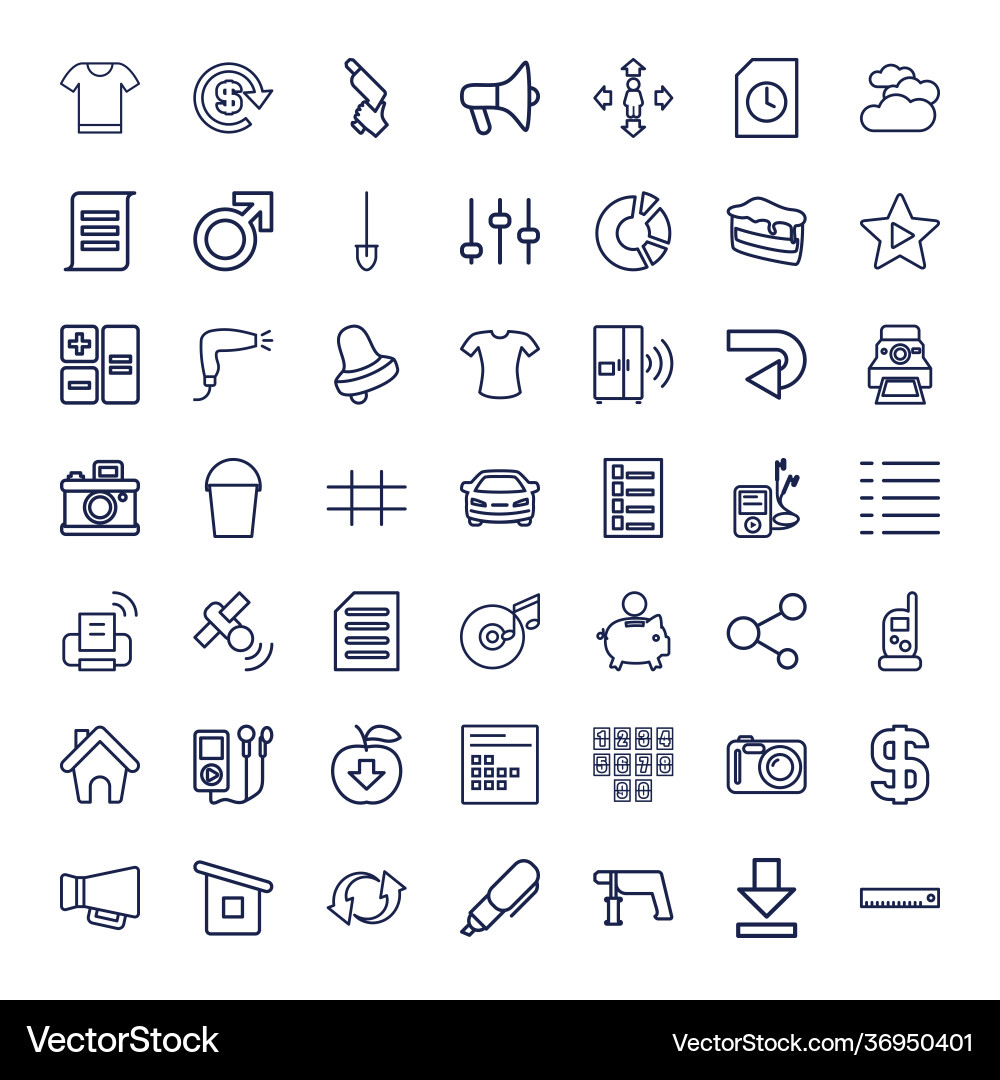Button icons Royalty Free Vector Image - VectorStock