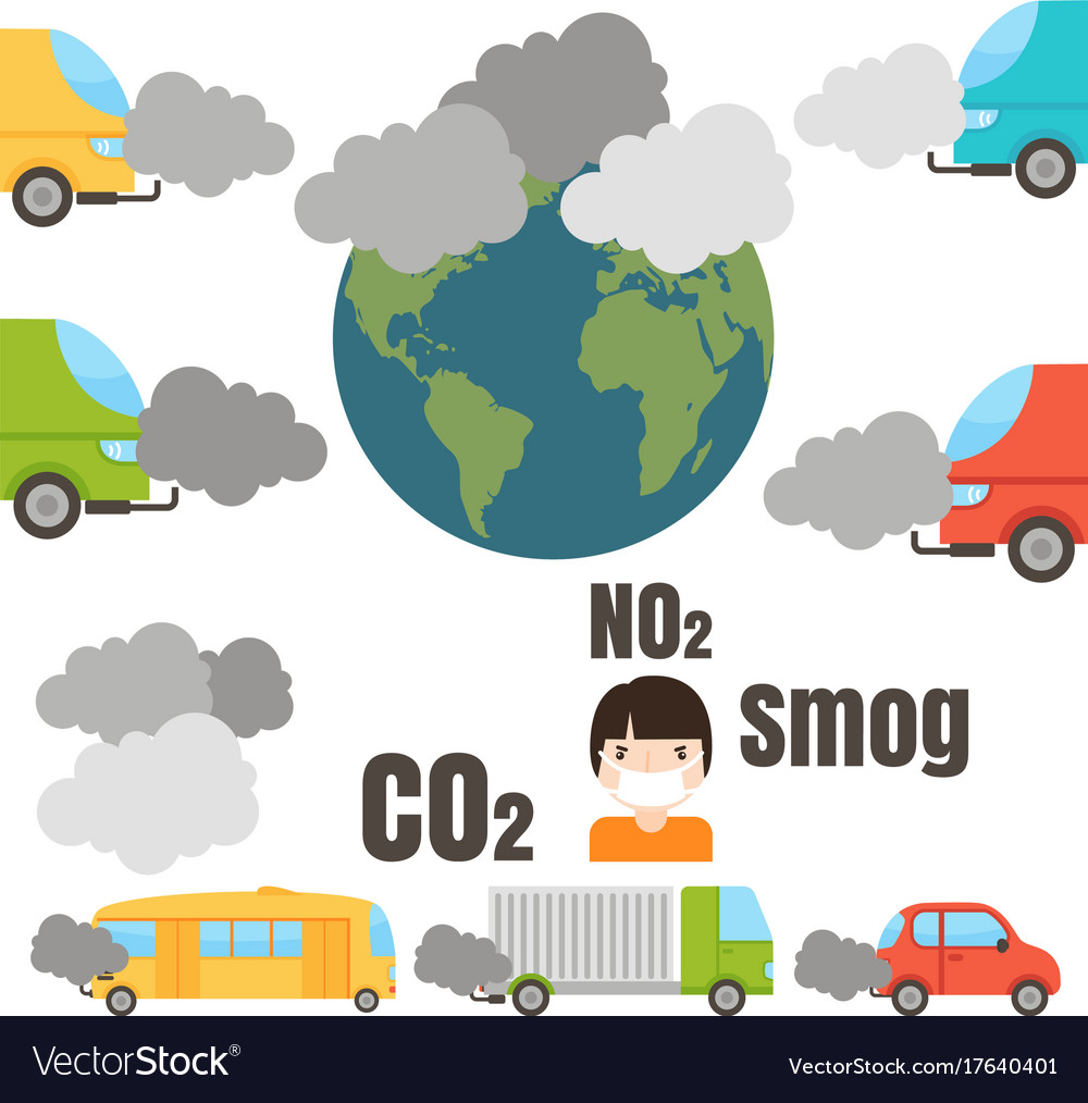 Ecology infographics set with air water and soil Vector Image