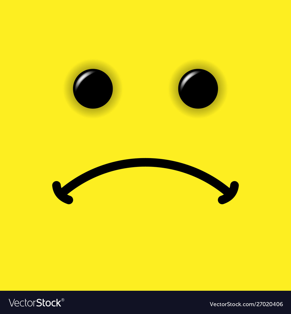 Premium Vector  Smile emoticon on yellow background