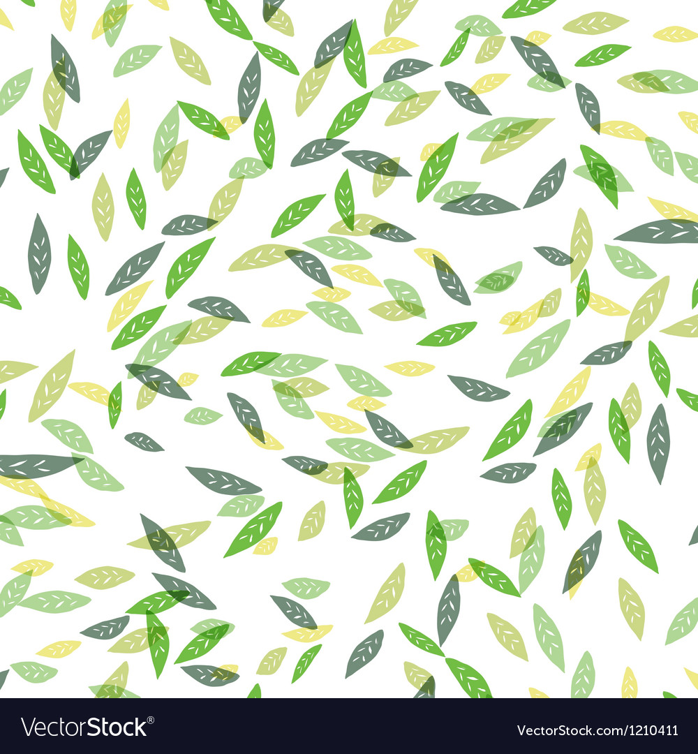 Green Leaves Abstract Background Royalty Free Vector Image