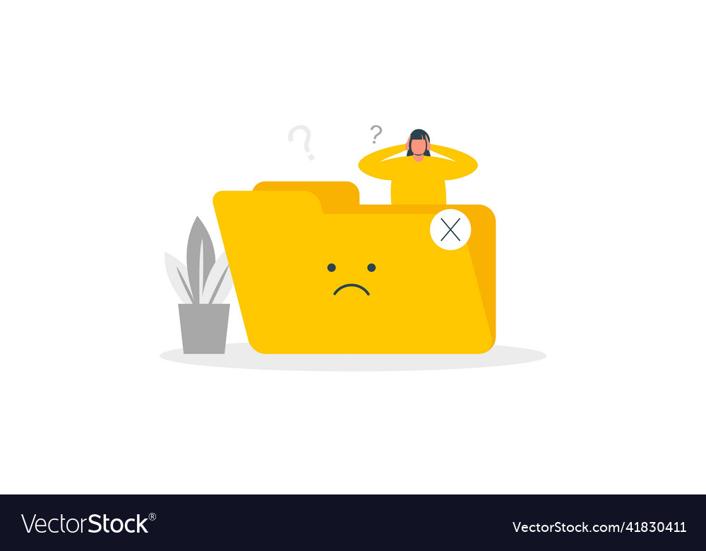 No data empty concept Royalty Free Vector Image