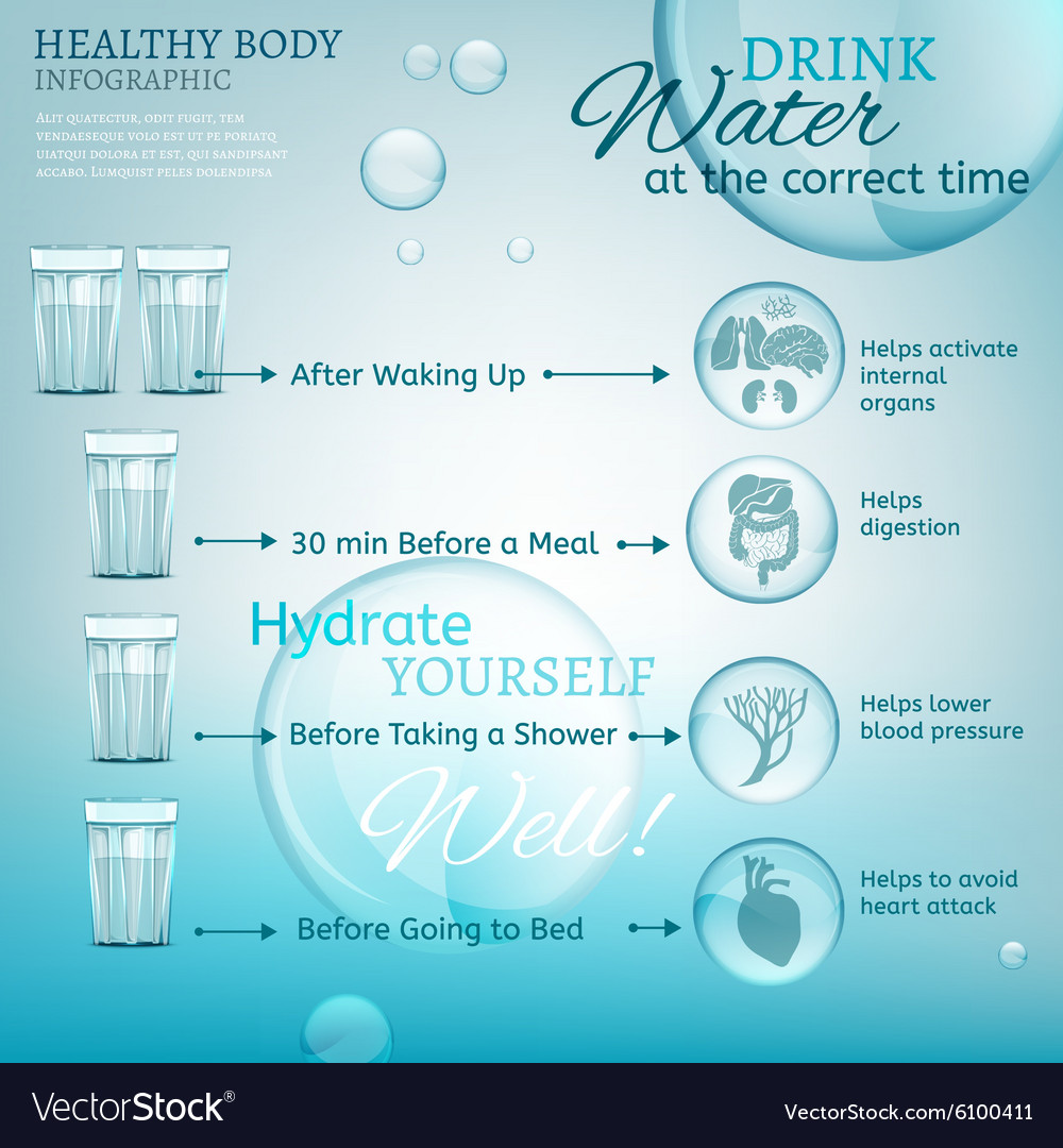 Water in time Royalty Free Vector Image - VectorStock