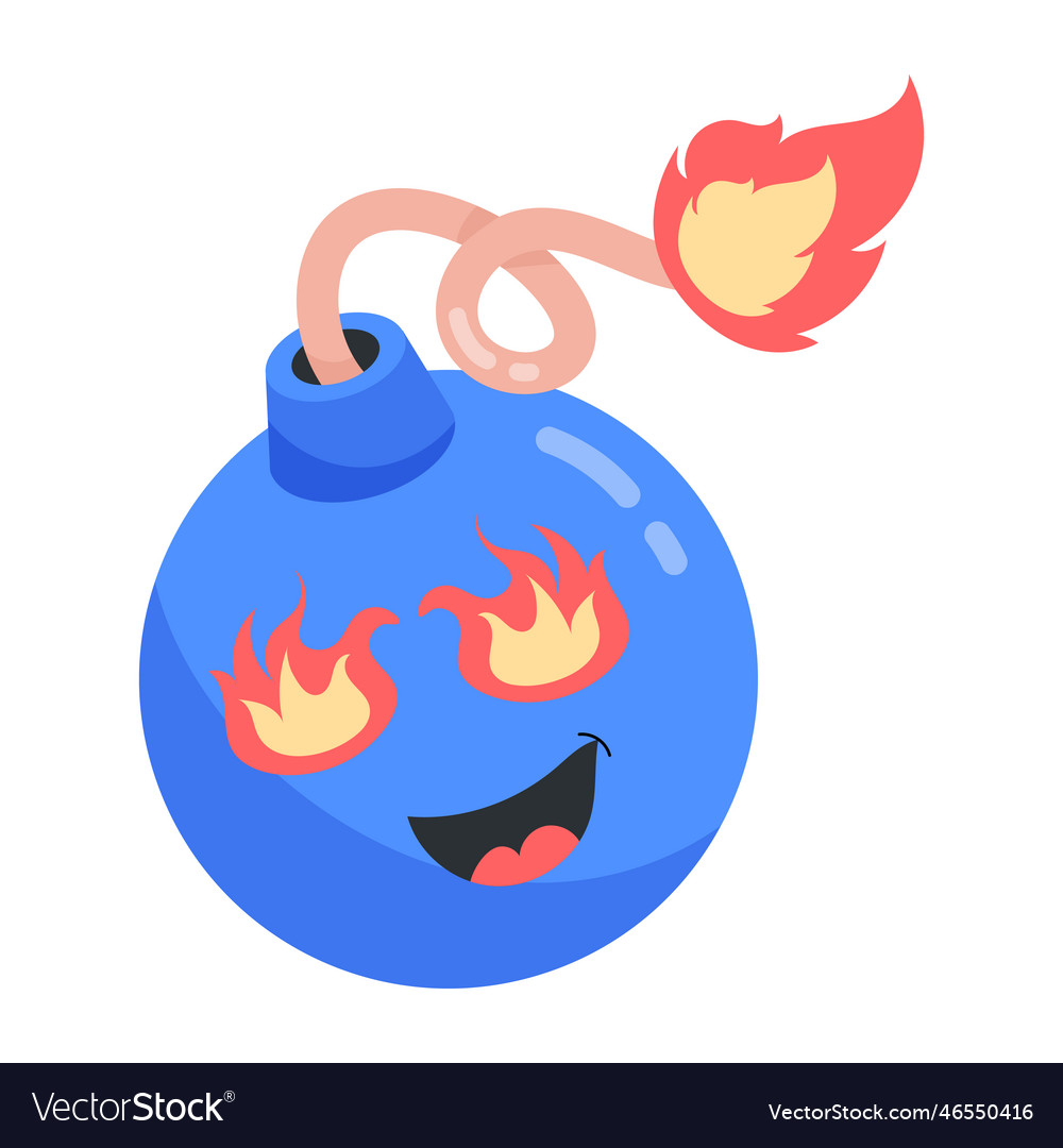 Bomb emoji Royalty Free Vector Image VectorStock