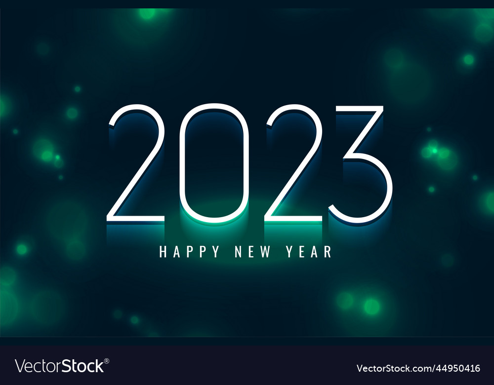 Happy new year 2023 holiday shiny background Vector Image