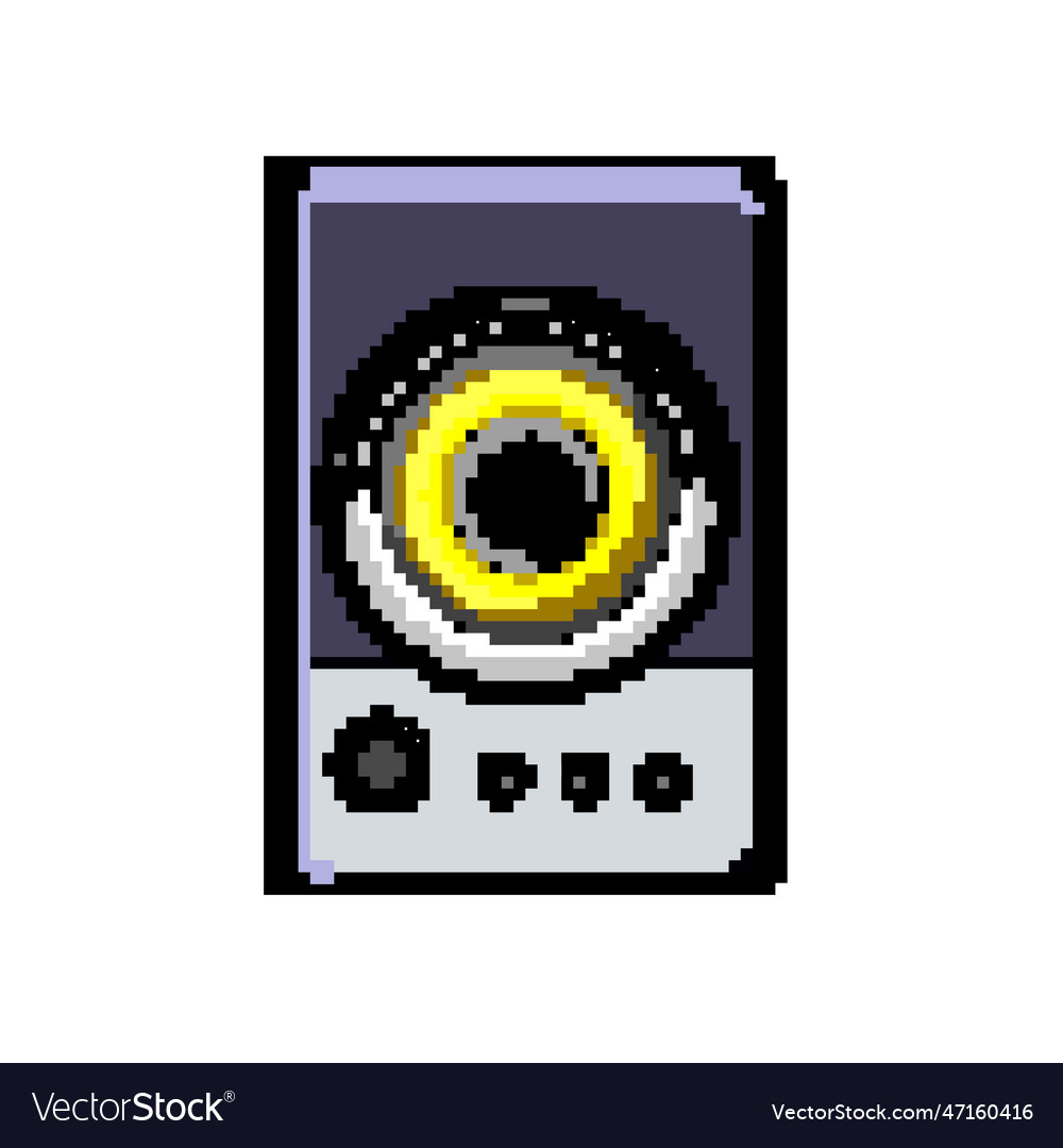 Music studio sound monitor game pixel art Vector Image