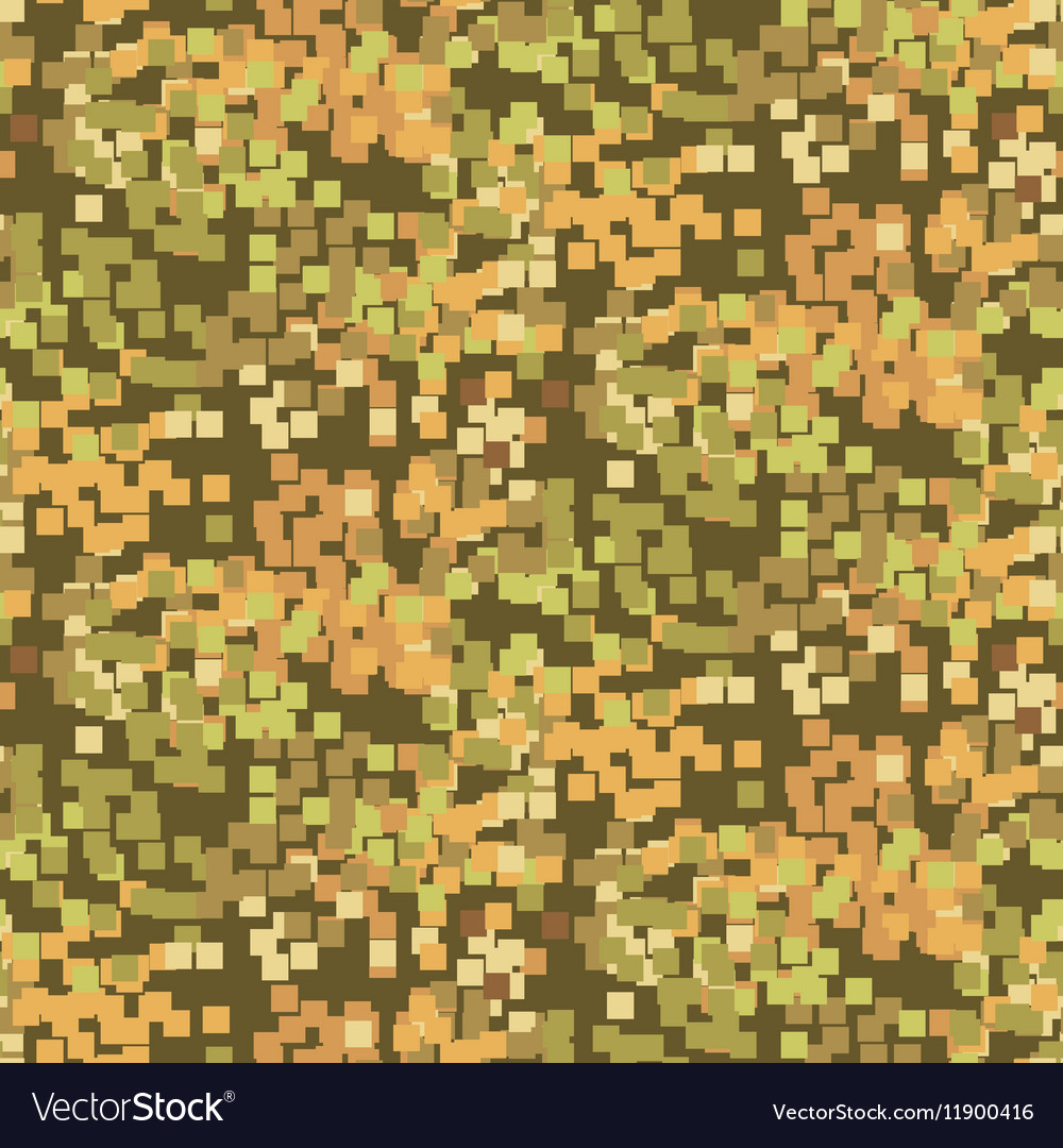 Pixelated sand camouflage seamless pattern Vector Image