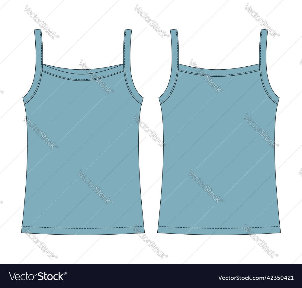 Baby sleeveless tank top with straps technical Vector Image