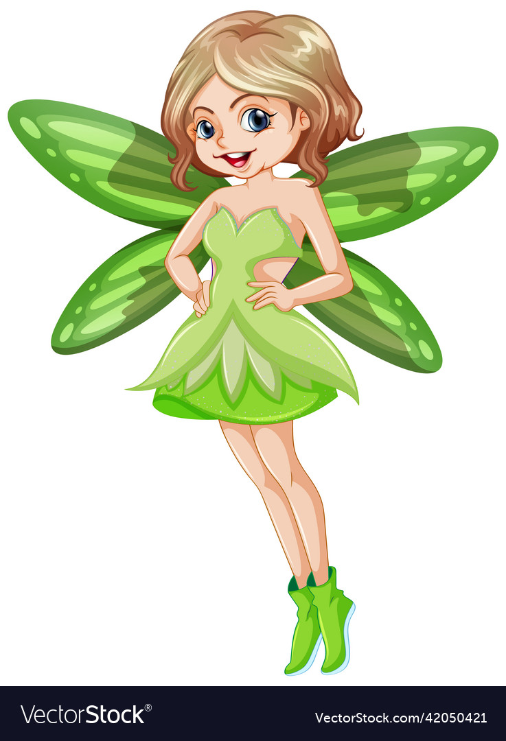 Beautiful fairy girl cartoon character Royalty Free Vector