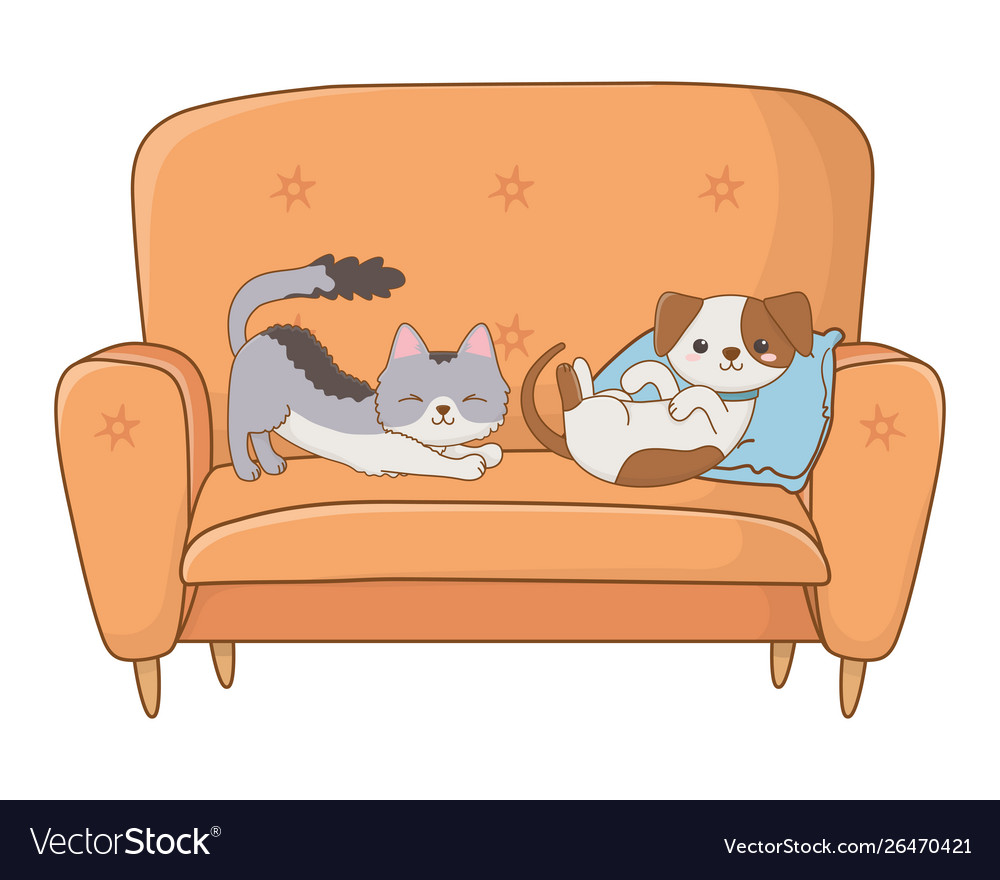 Cat and dog cartoon design Royalty Free Vector Image Cat and dog cartoon design Royalty Free Vector Image