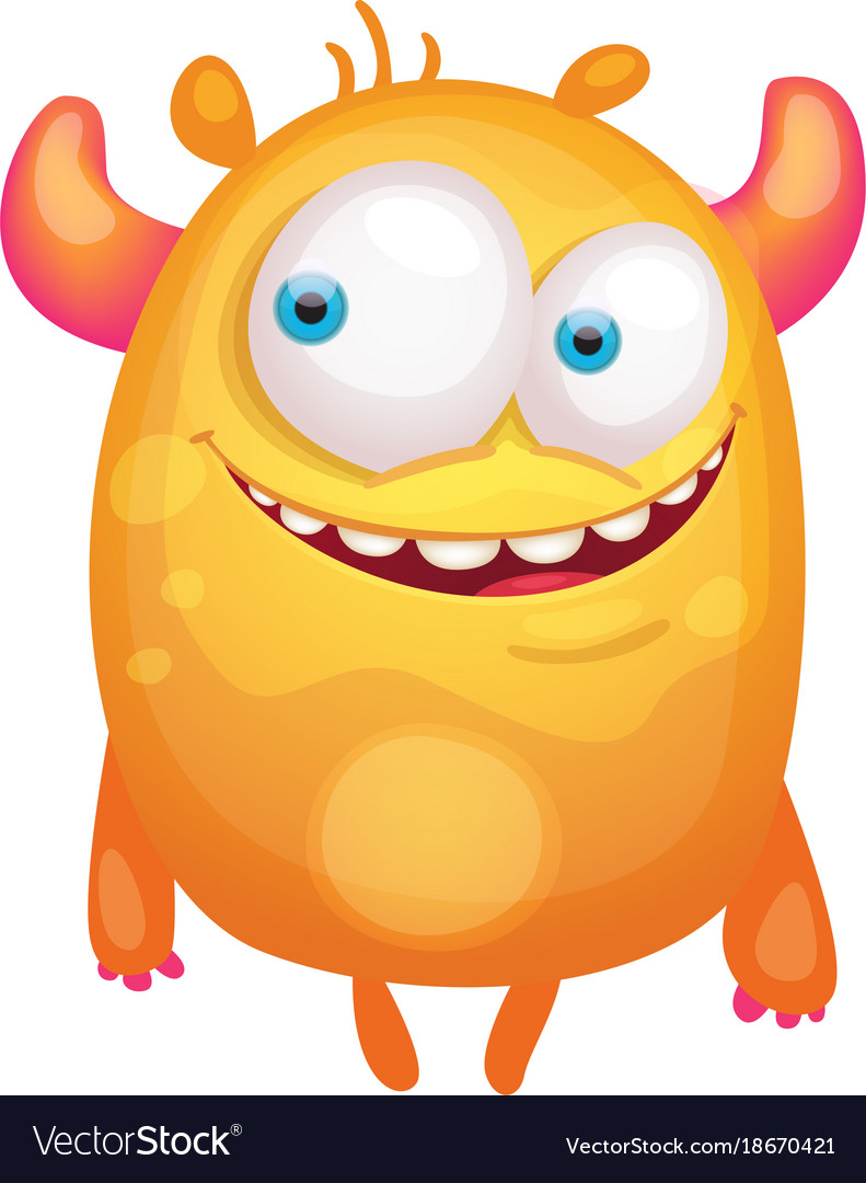 Cute monster Royalty Free Vector Image - VectorStock