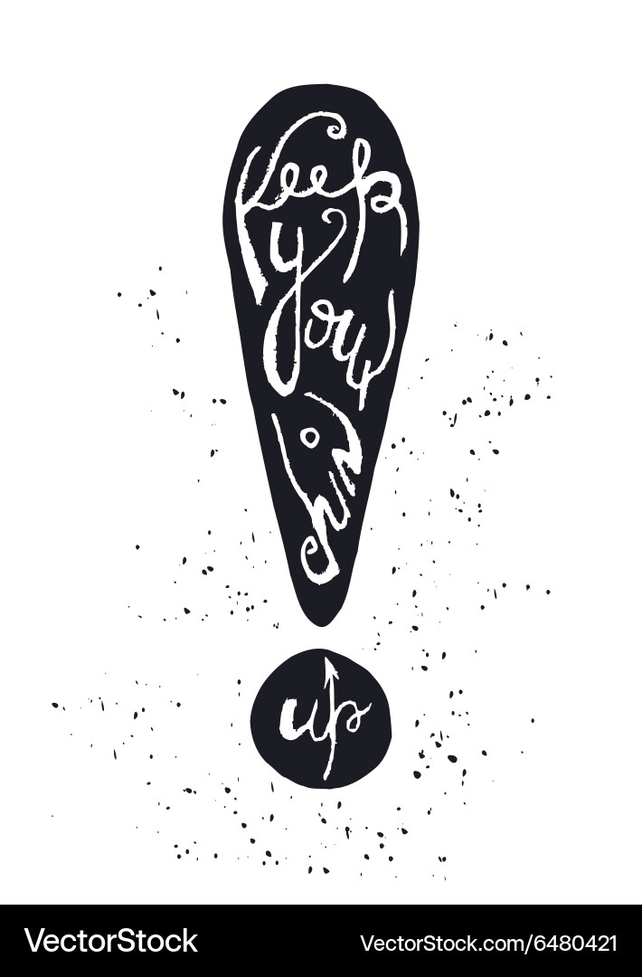 Hand drawn typography poster Royalty Free Vector Image