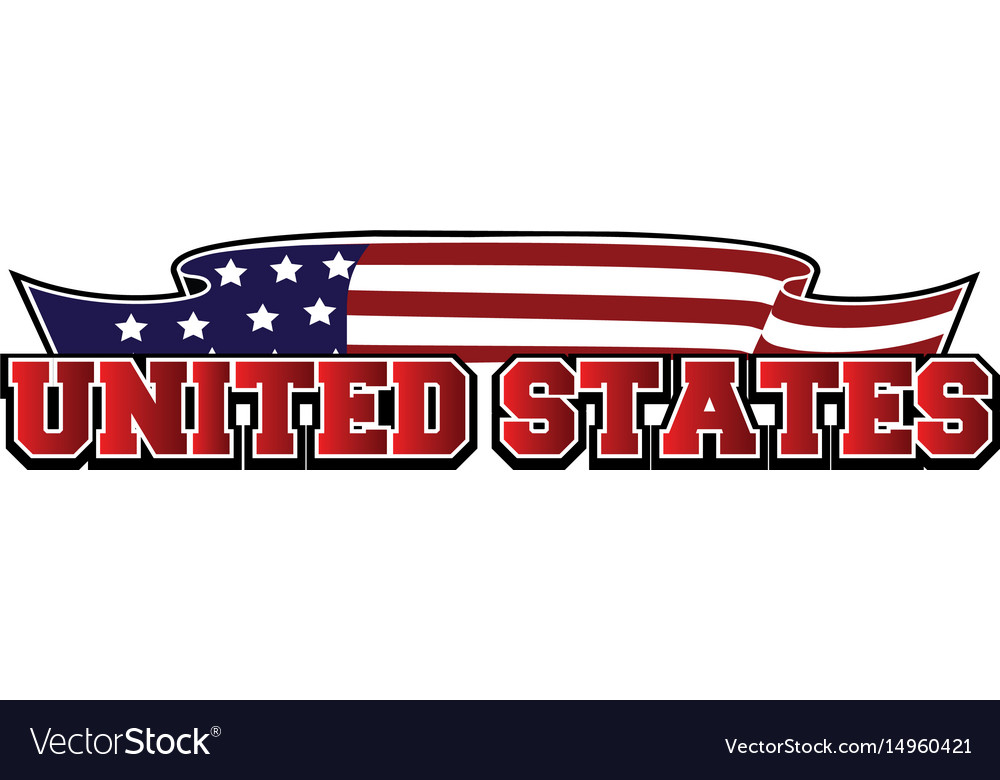 United states of america flag Royalty Free Vector Image