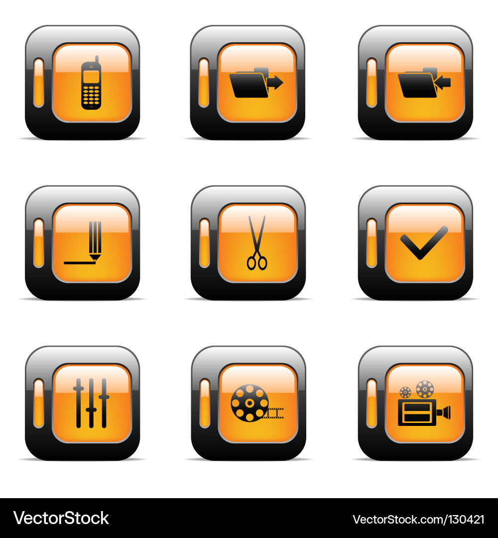 Web icons set Royalty Free Vector Image - VectorStock