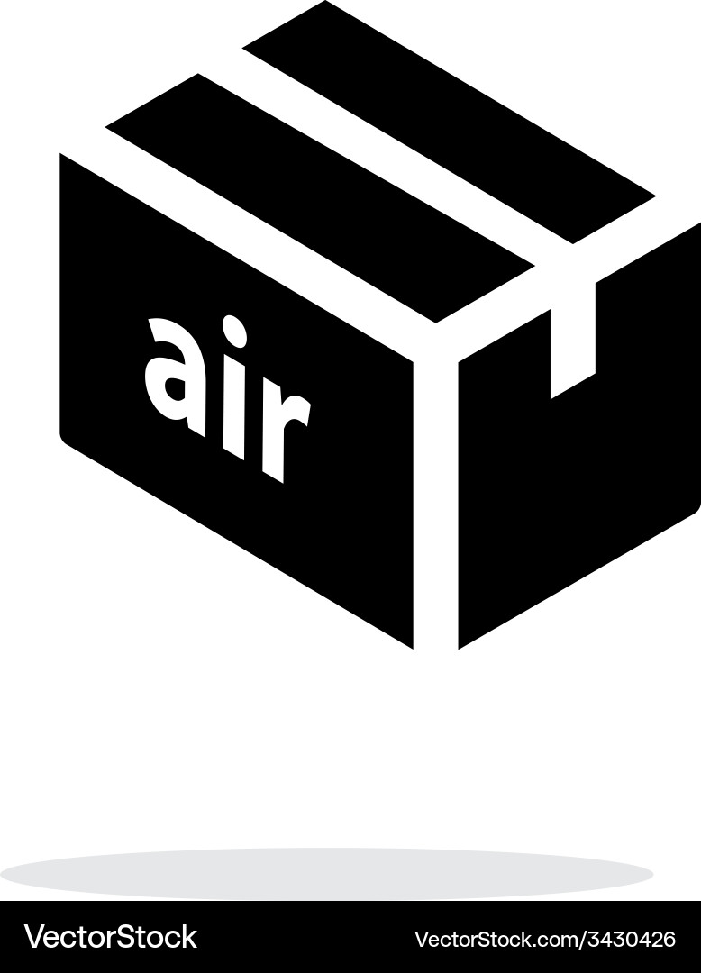 Air delivery simple icon on white background Vector Image