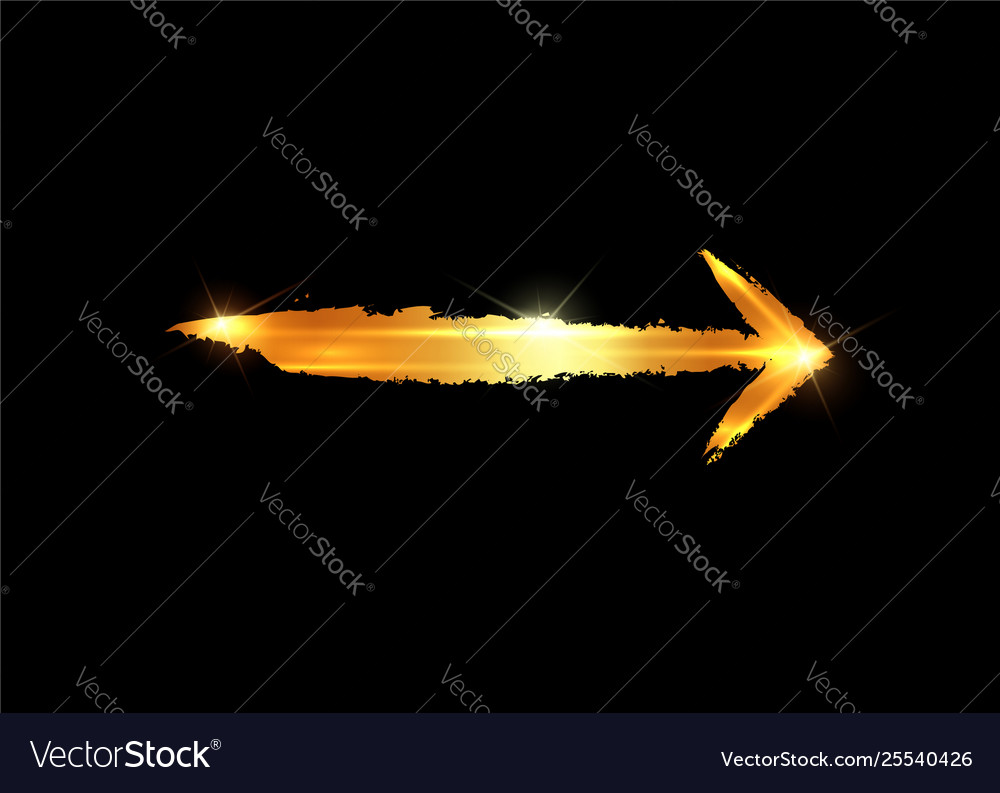 Gold Arrow Clip Art