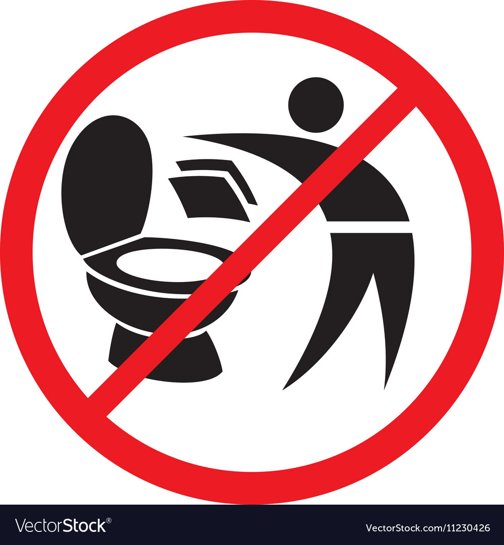 do not use toilet sign