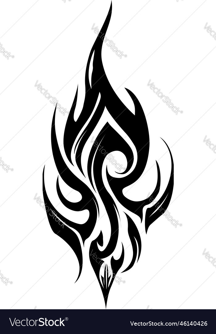 Tribal tattoo element Royalty Free Vector Image