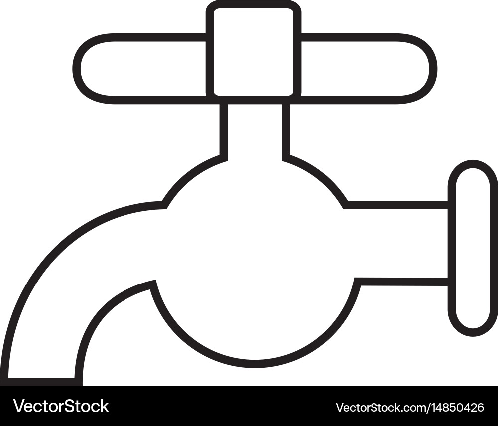 Water faucet icon Royalty Free Vector Image - VectorStock