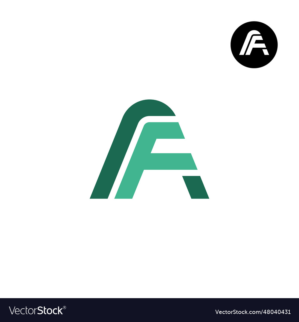 letter-af-fa-monogram-logo-design-royalty-free-vector-image