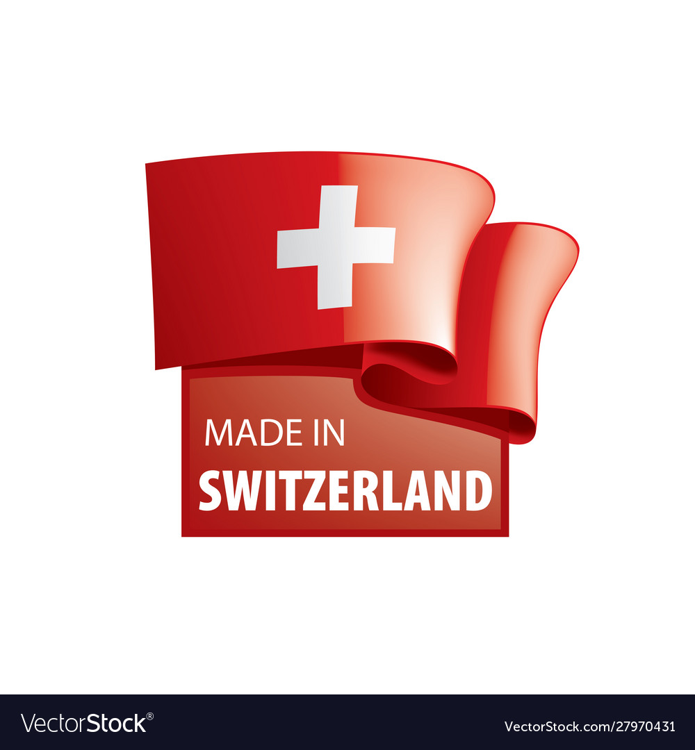 Switzerland on a white Royalty Free Vector Image