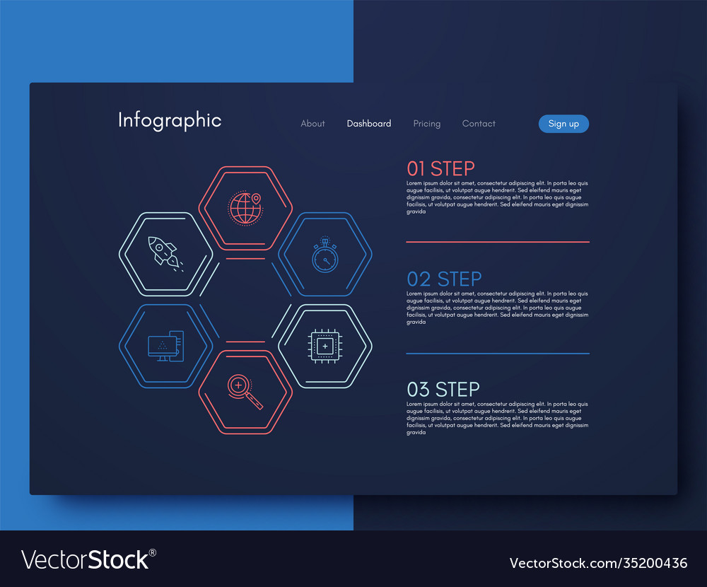 Modern infographic elements for business Vector Image