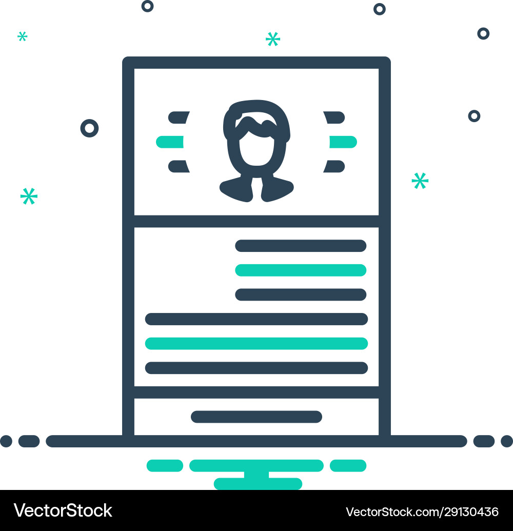 Resume Royalty Free Vector Image - VectorStock