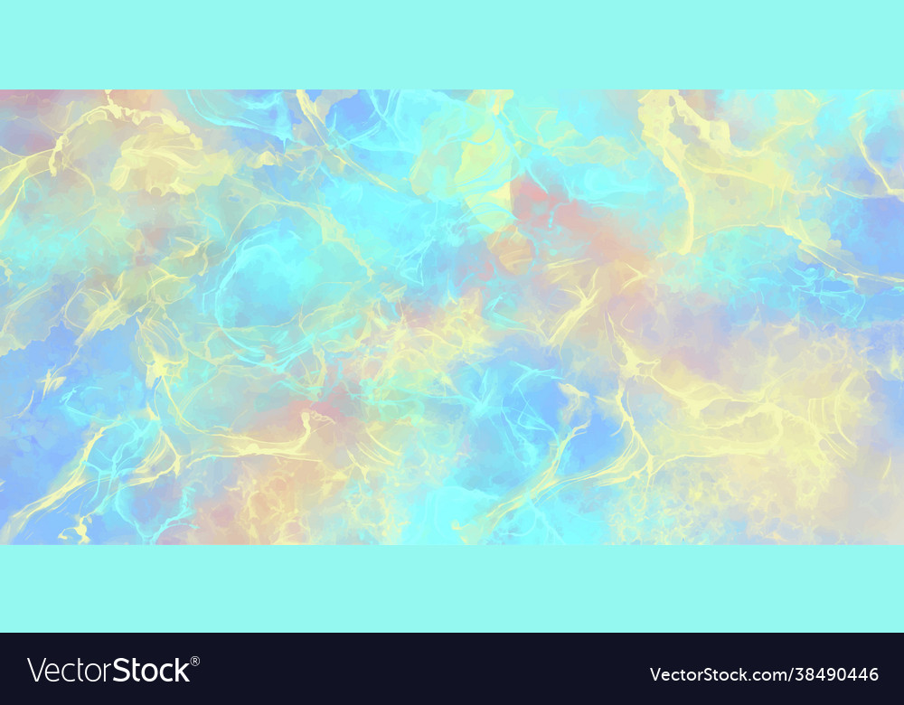 Blue sky watercolor concept background realistic Vector Image